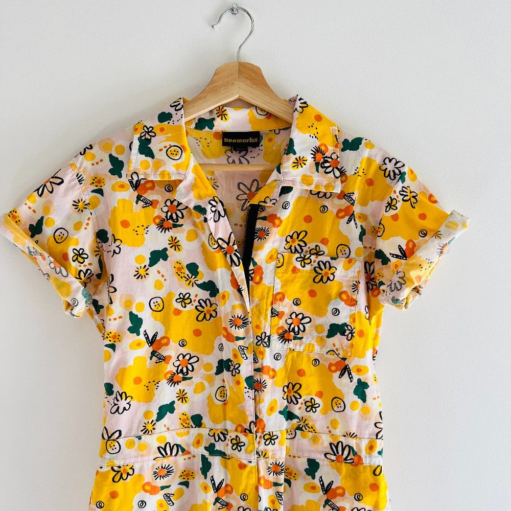 Nooworks Vittoria Floral Coveralls - M